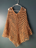 Peach Mesh Poncho
