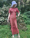 Dark Pink Mesh Dress